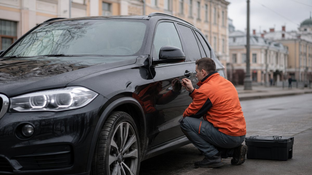 Мастер вскрывает BMW X5