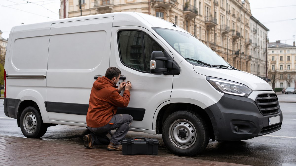 Мастер вскрывает Ford Transit