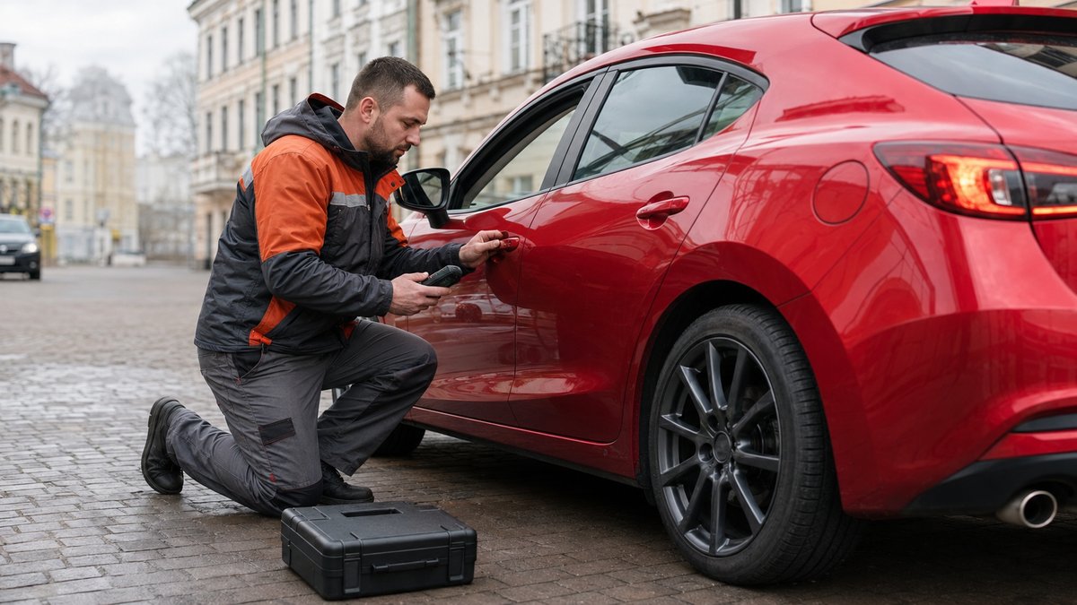 Мастер вскрывает Mazda 3