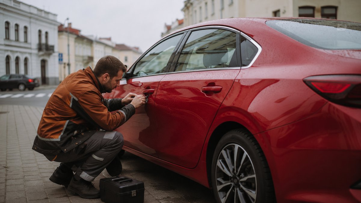 Мастер вскрывает Mazda
