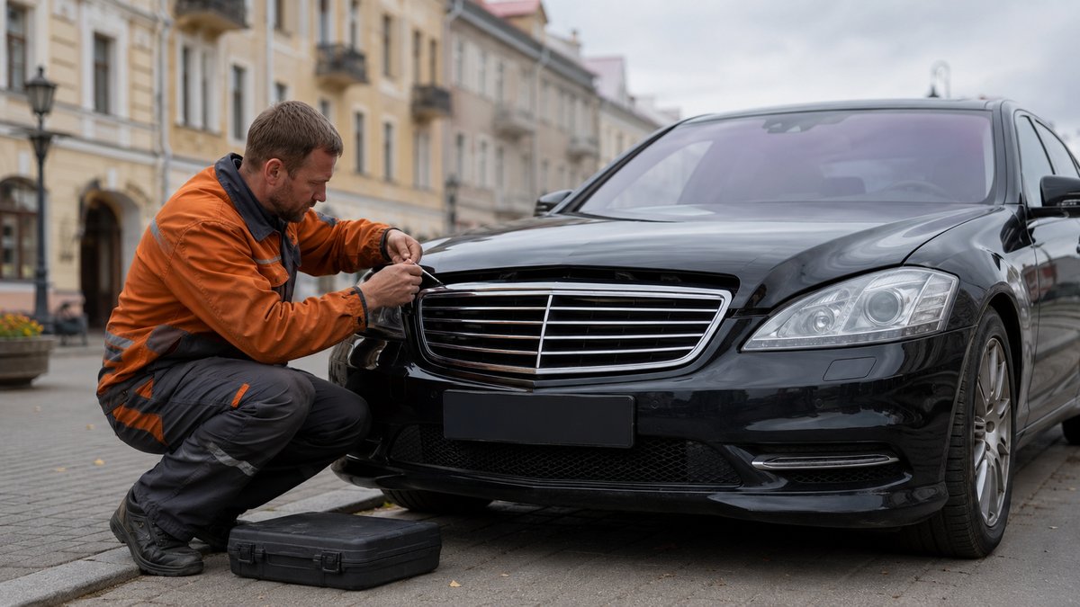 Мастер вскрывает Mercedes-Benz